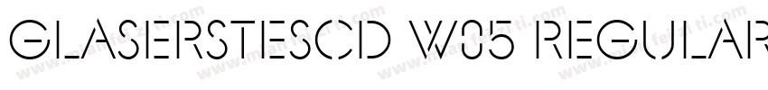 GlaserSteSCD W05 Regular字体转换